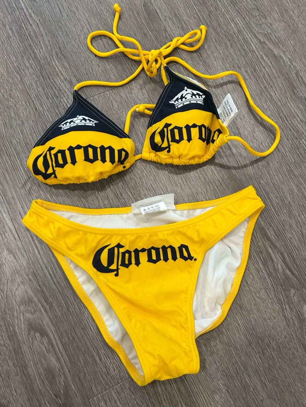 Corona Yellow Triangle Bikini Set - Branded Women’s Swim